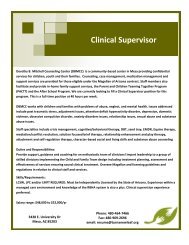 Clinical Supervisor - A New Leaf