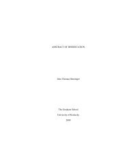 ABSTRACT OF DISSERTATION John Thomas Henninger The ...