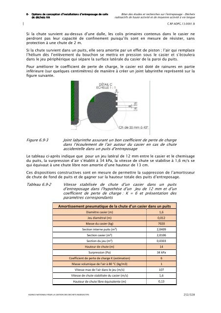 Bilan des Ã©tudes et recherches sur l'entreposage