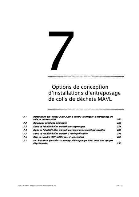 Bilan des Ã©tudes et recherches sur l'entreposage