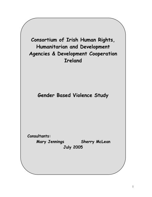 Gender Based Violence Study: Final Report and Appendices - Irish ...