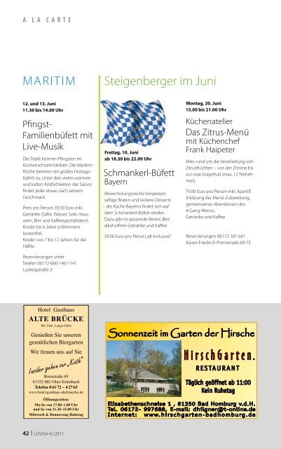 Sommer - LOUISe Magazin Bad Homburg