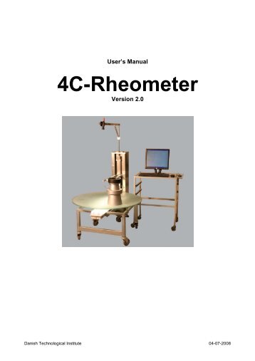 4C-Rheometer Manual - Danish Technological Institute