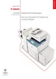 Datenblatt - Bürotechnik Canon Kopierer Farbkopierer Drucker ...