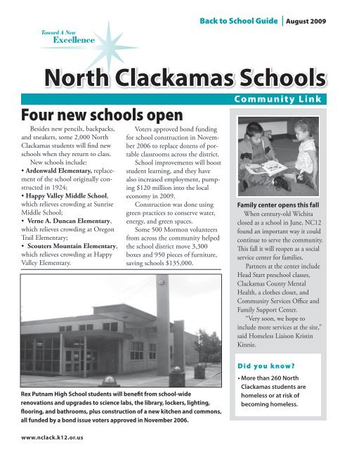 North Clackamas Schools - North Clackamas School District