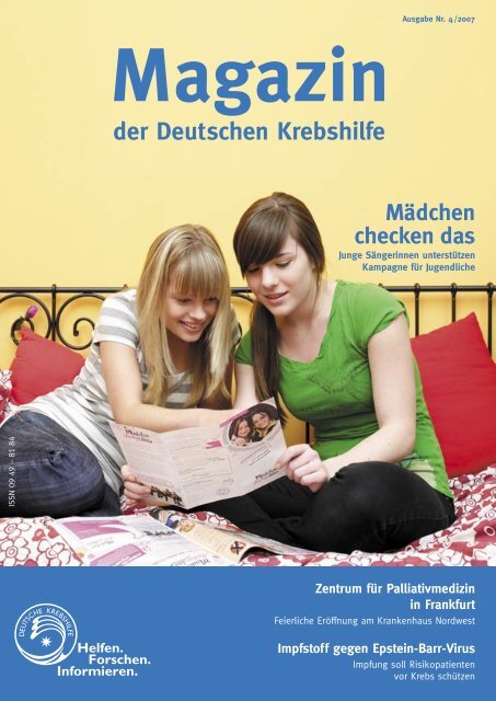 Mädchen checken das - Deutsche Krebshilfe eV