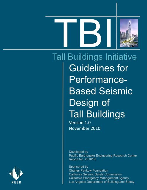 Guidelines for Performance- Based Seismic Design of Tall Buildings