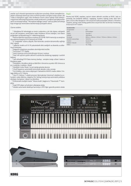 KORG PA3X - Korg ARD