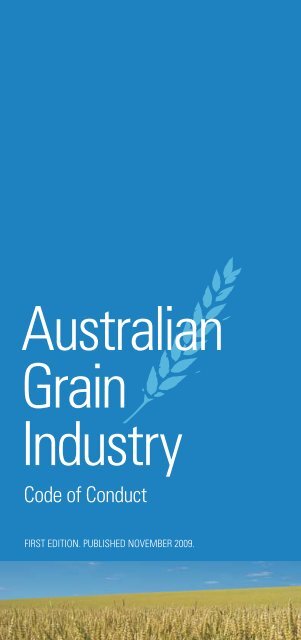 Australian Grain Industry Code of Practice - Pulse Australia