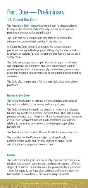 Australian Grain Industry Code of Practice - Pulse Australia
