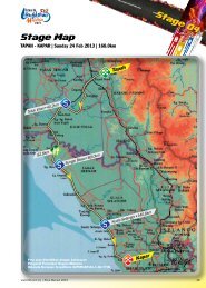 stage 4 race manual - Le Tour de Langkawi 2013