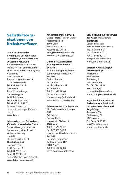 Die Krebstherapie hat mein Aussehen verändert  - Krebsliga ...