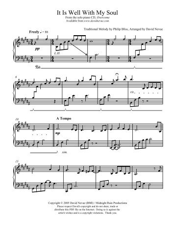 David Nevue - It Is Well With My Soul.pdf - Daily Piano Sheets