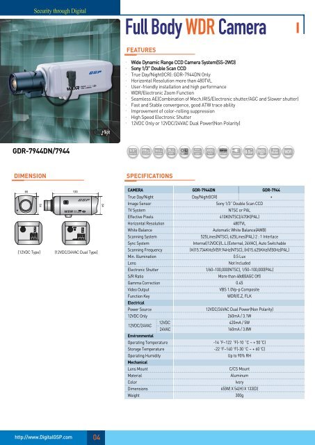 05 DSP CCD Cameras - Zone Technology