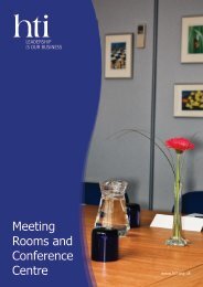 Meeting Rooms and Conference Centre - HTI