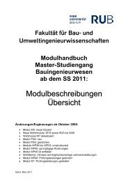 Modulbeschreibungen Übersicht - Juristische Fakultät der Ruhr ...