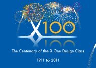 The Centenary of the X One Design Class 1911 to 2011