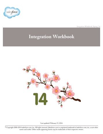 Integration Workbook - Salesforce.com