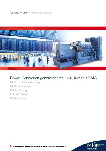Power Generation generator sets - Mitsubishi Turbocharger and ...