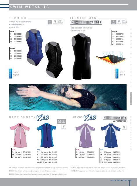 catalogue 2 0 1 3 swim | nuoto | schwimmen | natation ... - Cressi