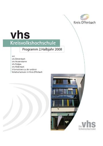 Programm Kreis-vhs - Kreis Offenbach