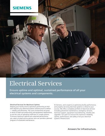 Download the Electrical Services Flyer - Siemens