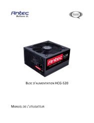 bloc d'alimentation hcg-520 manuel de l'utilisateur - Antec