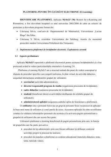 Prezentare general? (fisier pdf) - Didu.ulbsibiu.ro - "Lucian Blaga ...