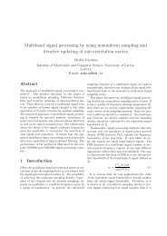 Multiband signal processing by using nonuniform sampling and ...