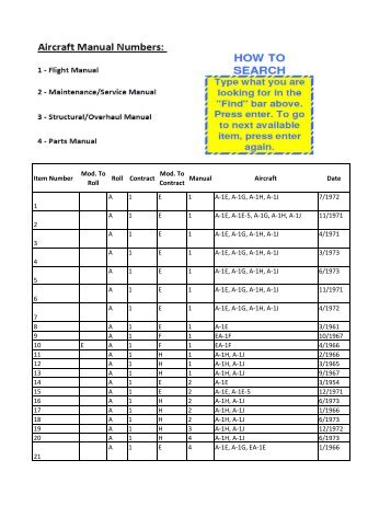 Primary 10.25.12 final.xlsx - Thomson's Aviation Manuals