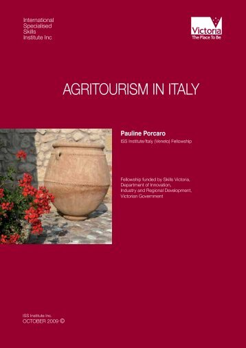 AGRITOURISM IN ITALY - International Specialised Skills Institute