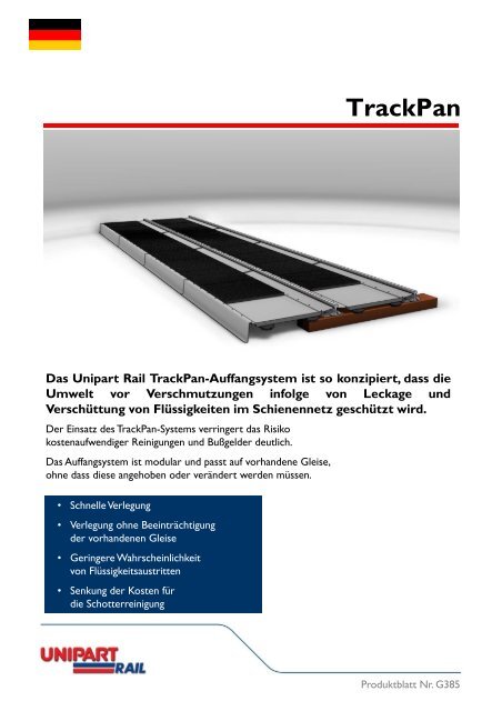 Track Pan - Unipart Rail