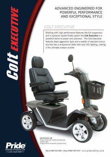 Download the Pride Colt Executive brochure - Value Mobility Scooters