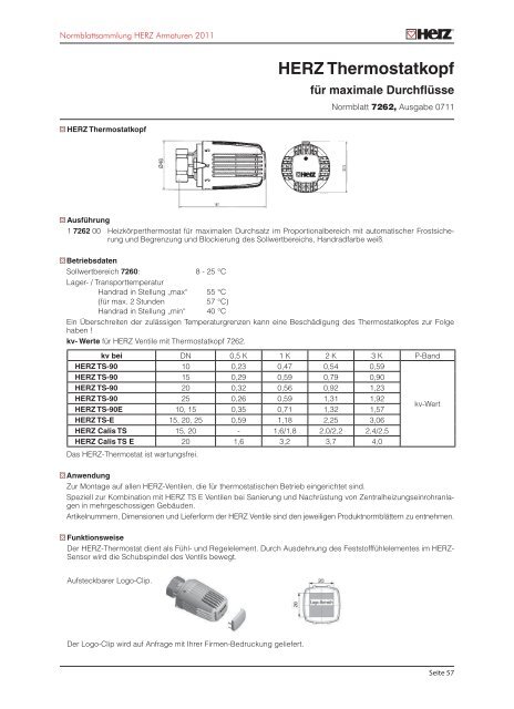 HERZ Thermostatkopf