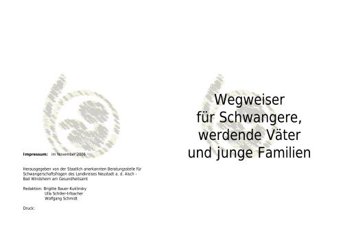 Wegweiser für Schwangere, werdende Väter und junge Familien