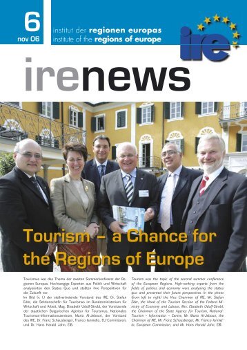 Tourism – a Chance for the Regions of Europe - Institut IRE