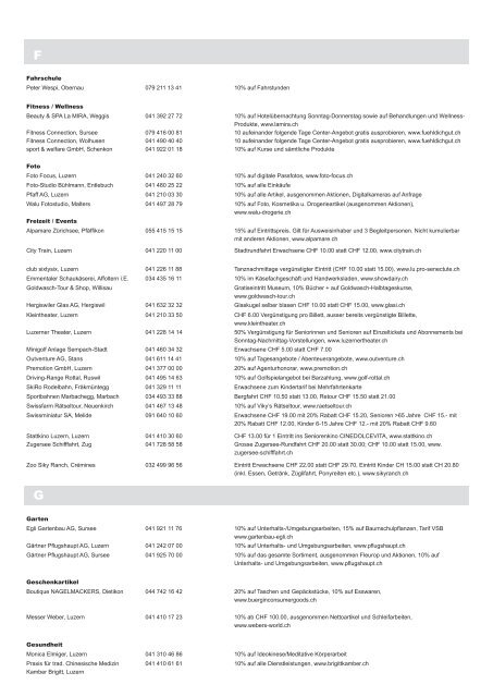 Rabattliste 2012.pdf - Pro Senectute Luzern