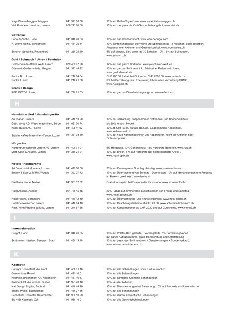 Rabattliste 2012.pdf - Pro Senectute Luzern