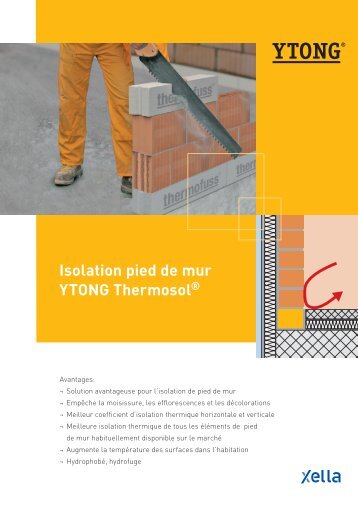 Isolation pied de mur YTONG ThermosolÂ®