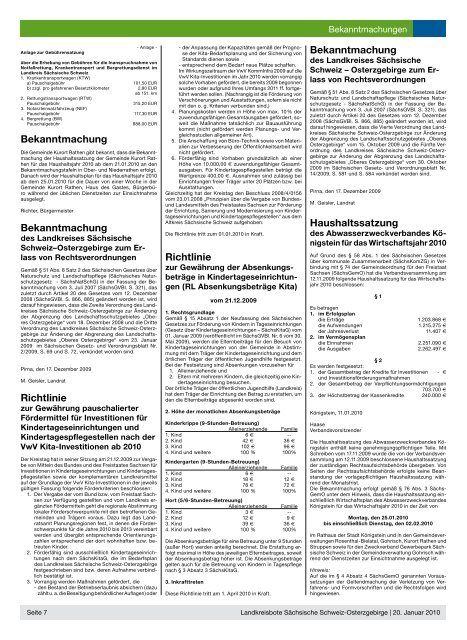 Landkreisbote - Landkreis Sächsische Schweiz - Osterzgebirge