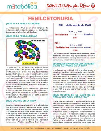 TrÃ­ptico de la fenilcetonuria (PKU) (castellano)