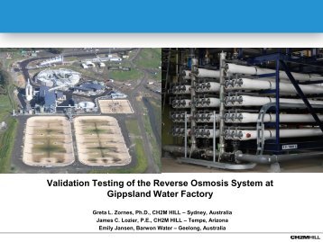 Reverse Osmosis System Integrity Testing and Ongoing Operations ...