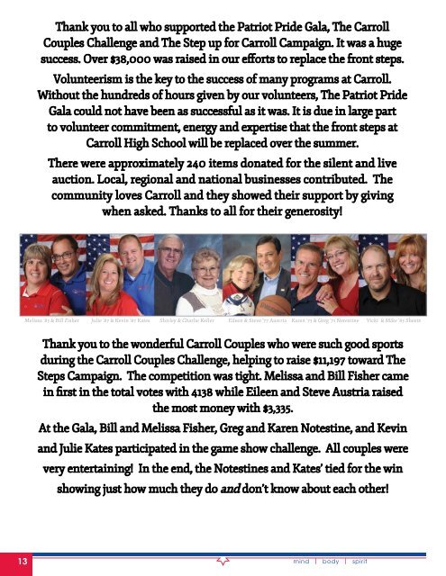 Winter 2013 Online Edition of Reflections - Carroll High School