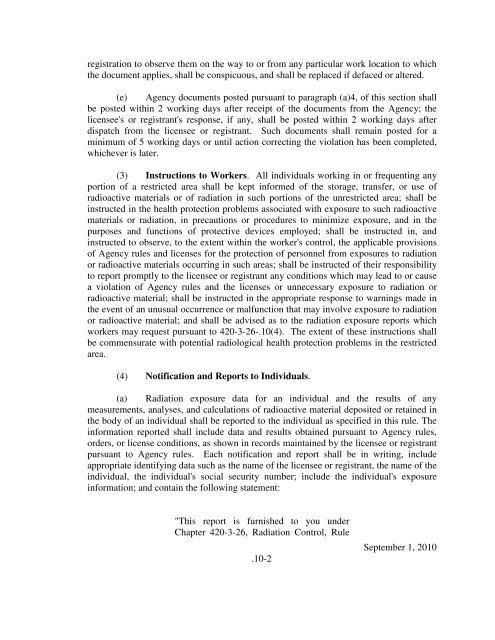 Radiation Control Chapter 420-3-26 - Alabama Department of ...