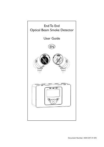 End To End Optical Beam Smoke Detector User Guide EN