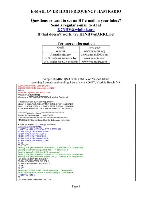 winlink org winlink org