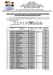 Final result for recruitment to the post of Multi Tasking Staff in ESIC ...