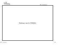 Notions sur le CDMA. - Equipe signal et communications