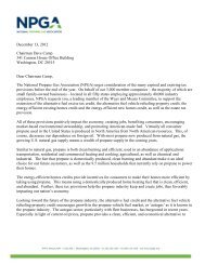 letter - National Propane Gas Association