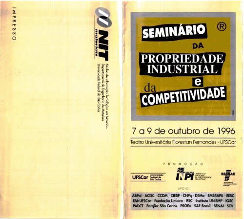 seminario da propriedade industrial e da ... - Luc Quoniam